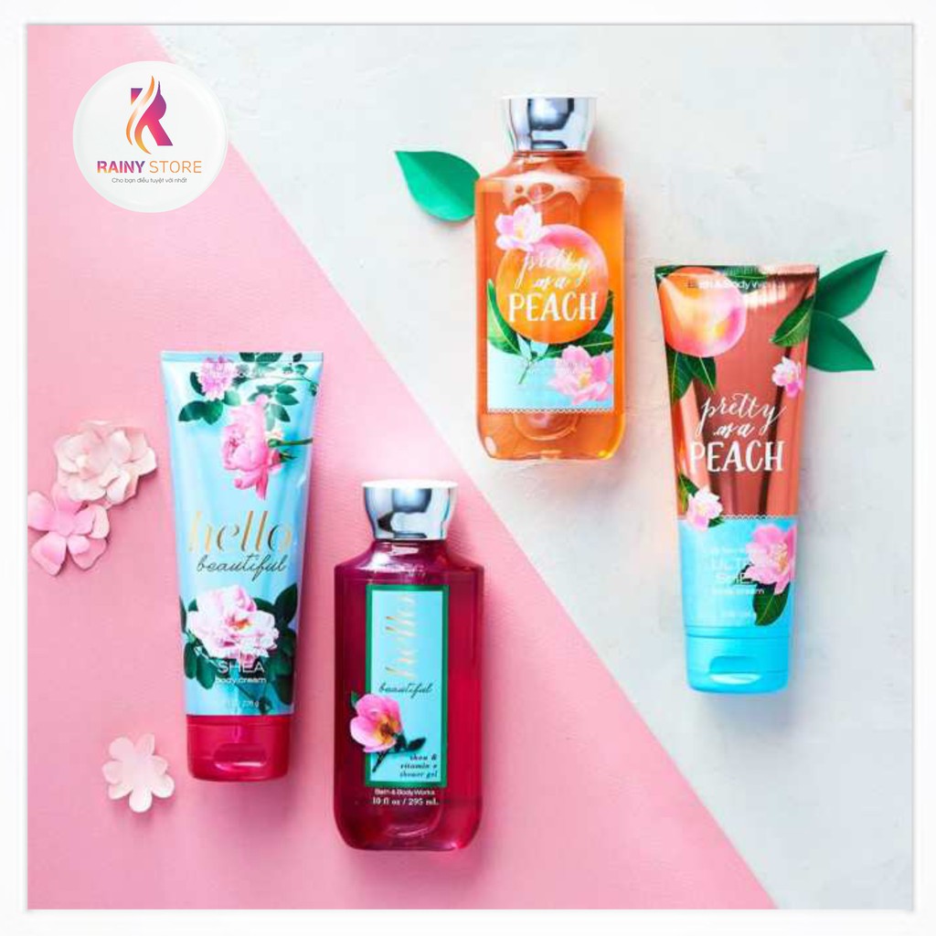 Gel tắm dưỡng thể Bath &amp; Body Works Pretty As A Peach 295ml