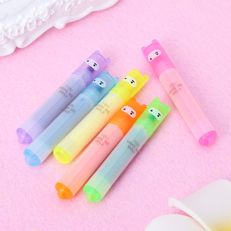 Set 6 bút highlight màu sắc dễ thương