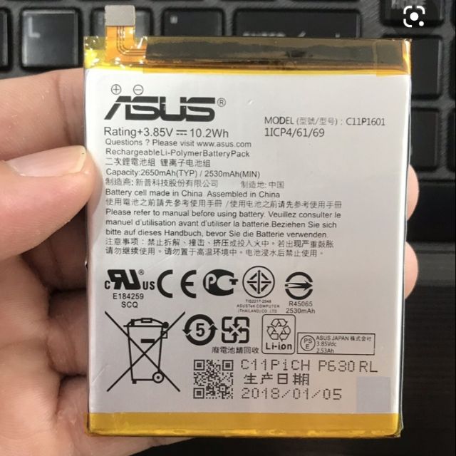 Pin Asus Zenfone 3 3 Deluxe 5.5 zs550kl