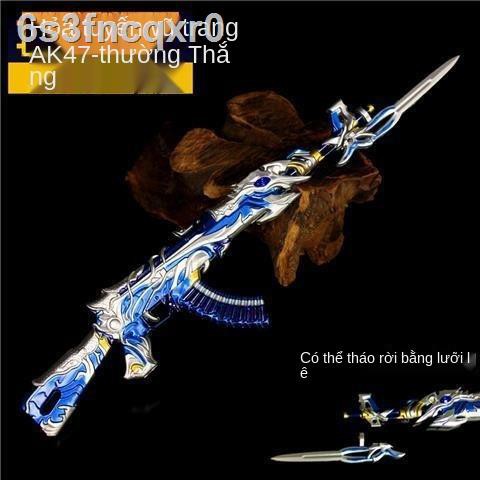 ┋CF Cross Fire Hero Weapon Mô hình Súng Đồ chơi Shadow of King Shadowless AK47 Phá hủy Kẹp với Hình kim loại