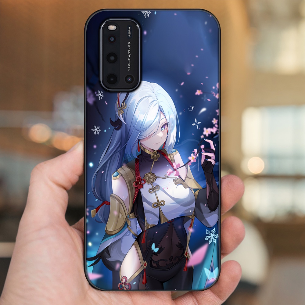 Ốp lưng Vivo V19 viền đen in hình Shenhe Genshin Impact