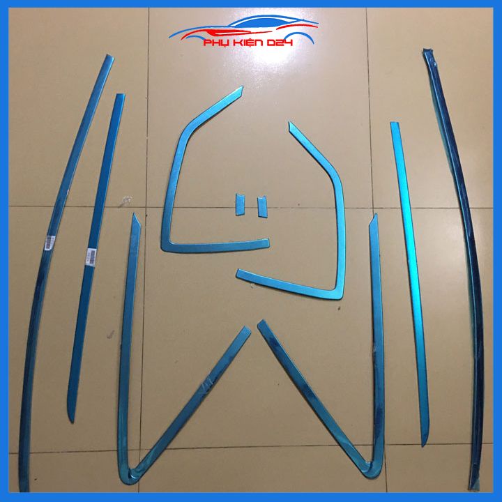 Bộ nẹp viền cong kính Inox Cho Honda Jazz