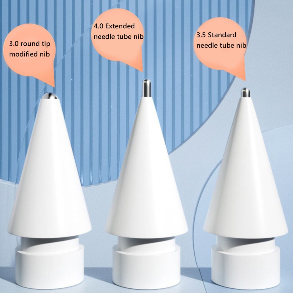 Set 1/2/3 Ngòi Bút Cảm Ứng Kim Loại Thay Thế Cho Bút Cảm Ứng Apple Pencil Gen 1/2