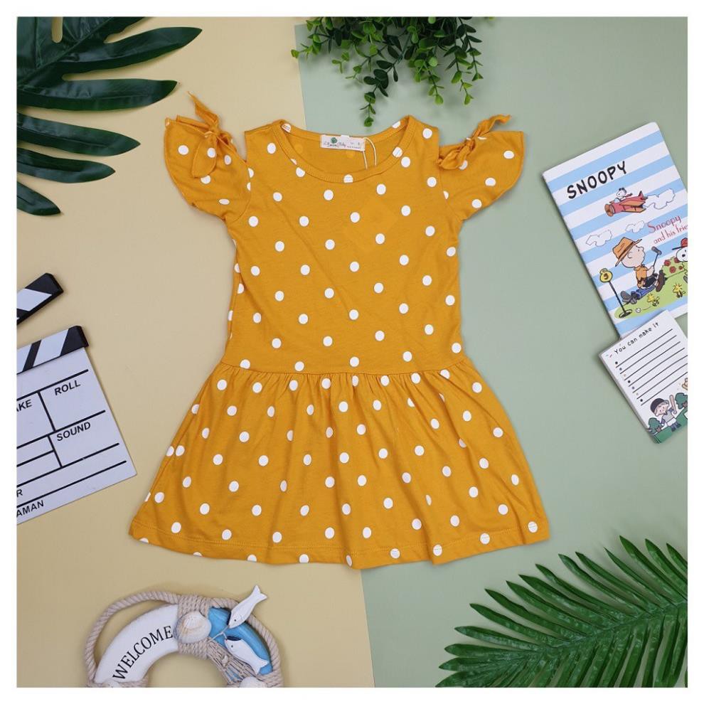 Váy bé gái chất cotton, đầm bé gái size 6-10 tuổi, đầm trẻ em SUNKIDS1 có nhiều màu