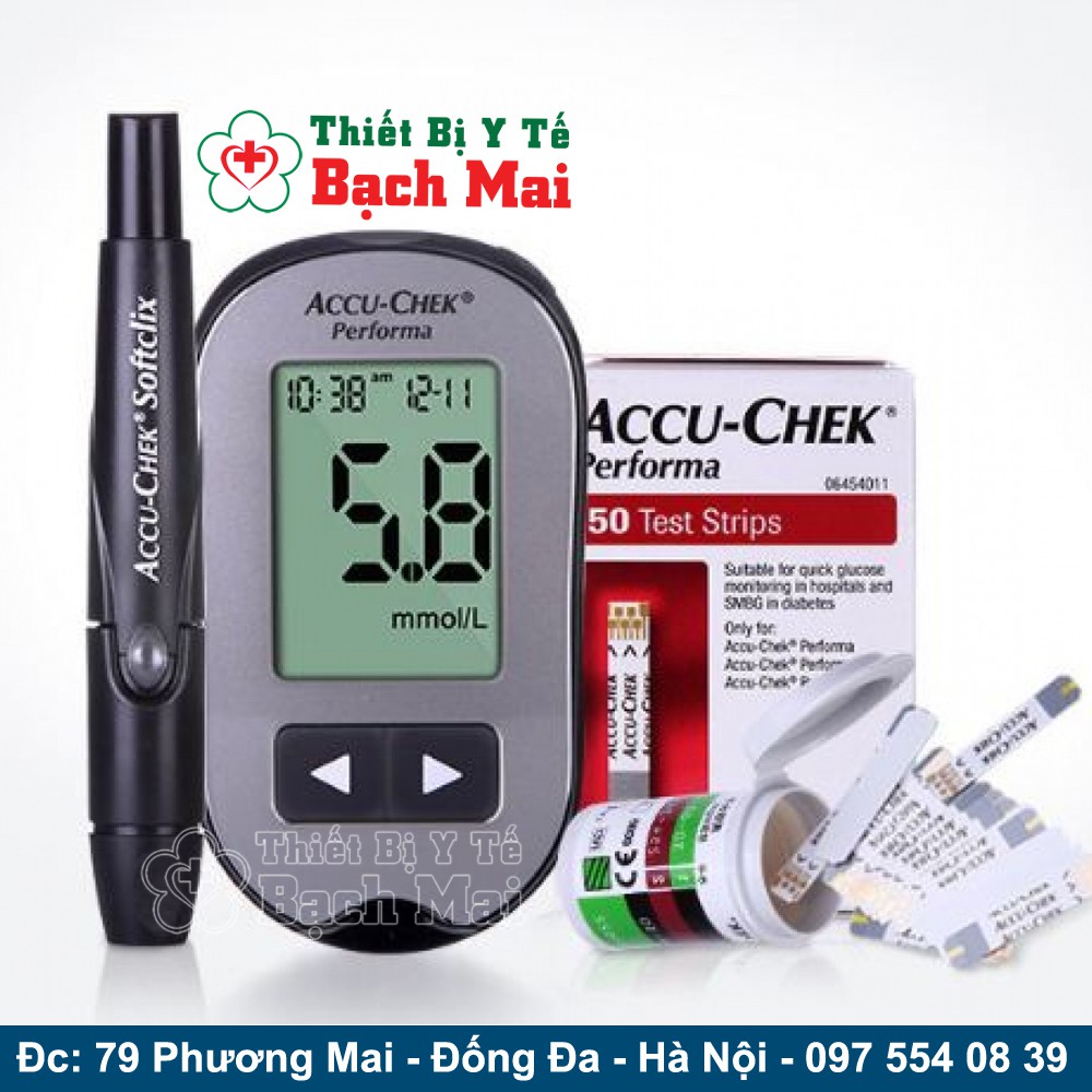 Máy Đo Đường Huyết Accu Check Performa HÀNG CHÍNH HÃNG