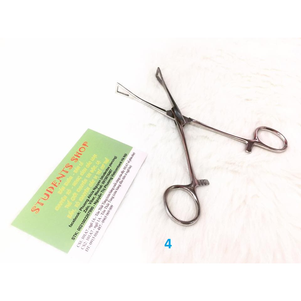 Kẹp xỏ khuyên -Dụng cụ xỏng-Studentss Pierci