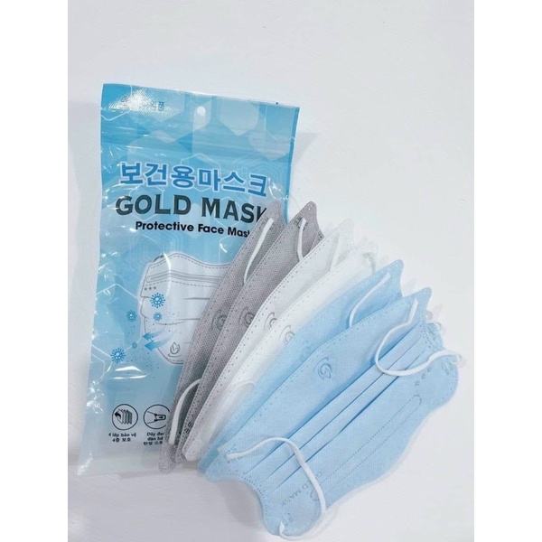 Khẩu trang Cua người lớn 4 lớp-túi 10c