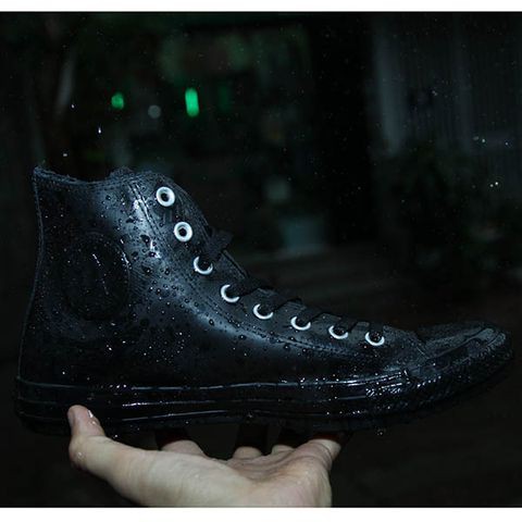Giày Converse rubber cao cổ đen CCRD01