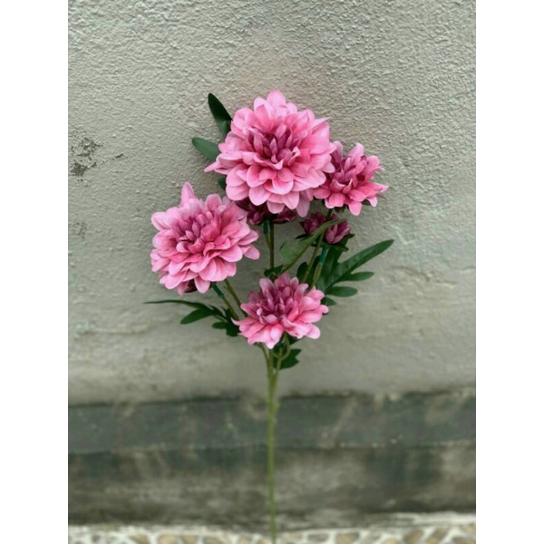 Cành Thược Dược Hoa Giả 7 bông cành dài Hoa Giả Trang Trí Hoa Decor Hoa Đẹp