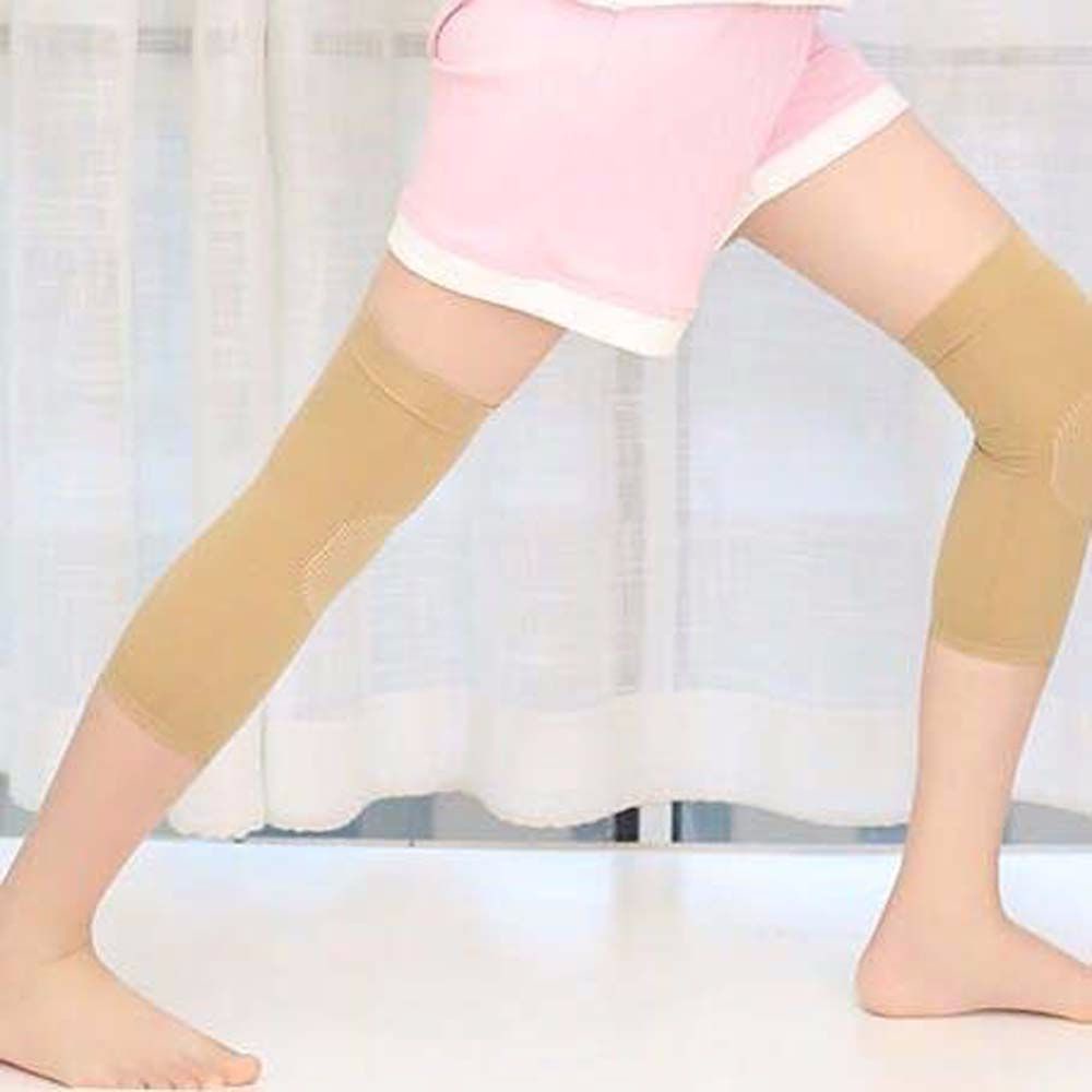 (Hàng Mới Về) 1 Cặp Đệm Bảo Vệ Đầu Gối Bằng Nylon Co Giãn Chống Trượt Nhiều Màu Sắc