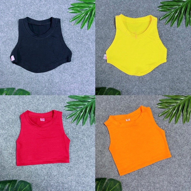 Áo Lẻ Roptop Màu cho Bé Gái Chất Thun Cotton Mềm Mại