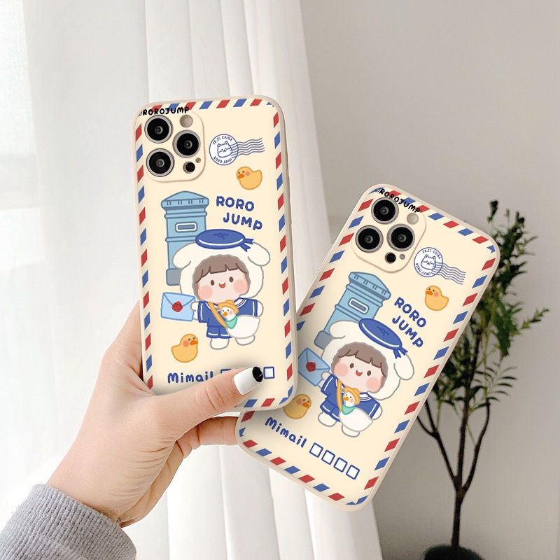 Ốp Iphone hoạt hình roro đưa thư ốp lưng iphone 13promax 11 promax 12 pro max 6 6plus 7 plus 8 x xr xsmax