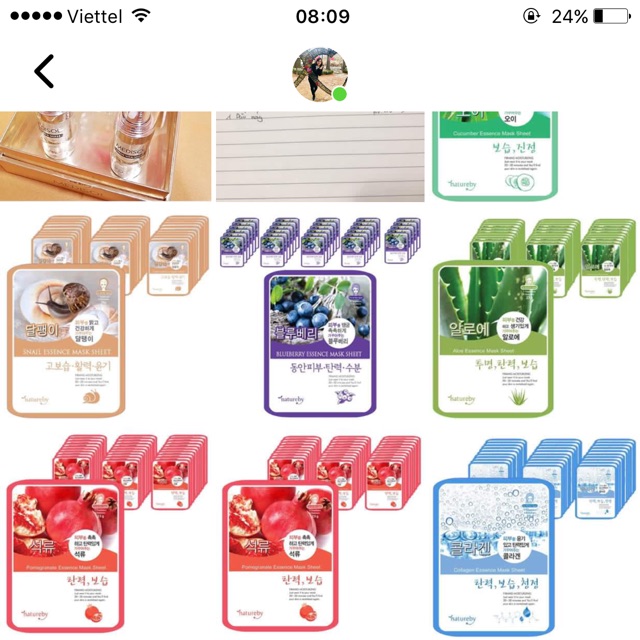 combo 5 mặt nạ natureby Hàn quốc