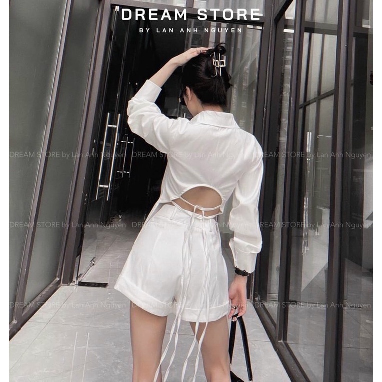 Set sơ mi hơ lưng kèm quần - CarotShop