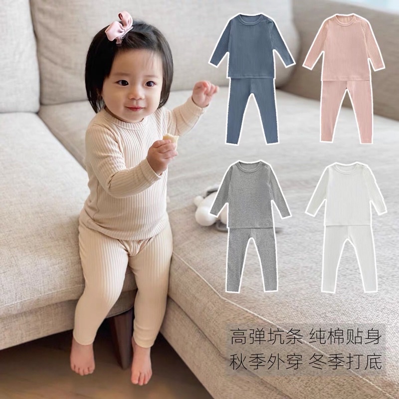 (HÀNG ORDER) Bộ thu đông len tăm cho bé