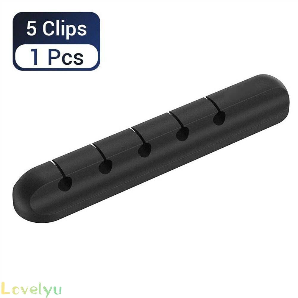 【Ready Stock】Silicone Desktop Cable Organizer Cable Fixer Cable Winder Management Of Clip@New