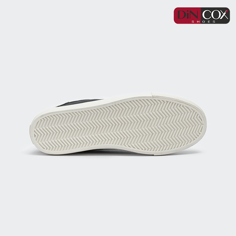 Giày Sneaker Da Nam DINCOX C13 Cách Điệu Sáng Tạo Black/White