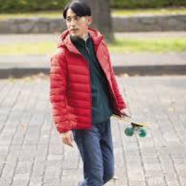 Áo phao lông vũ nam có mũ Uniqlo Nhật