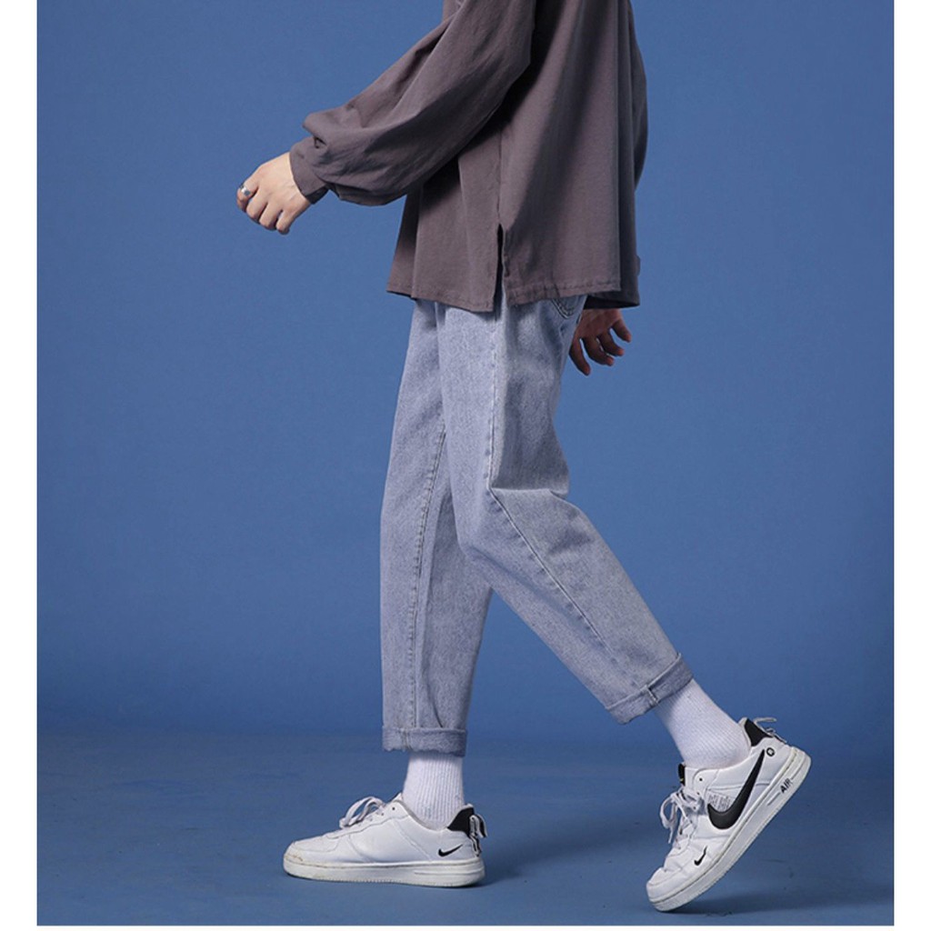 Quần jean ống rộng TR03 suông đứng phong cách đơn giản thời trang, hot 2021 | BigBuy360 - bigbuy360.vn