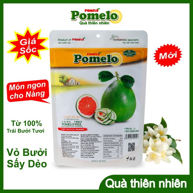 [CAO CẤP] Vỏ Bưởi Sấy Dẻo vị Chanh POMELO 500g, Dried Pomelo Peel, Trái Cây Sấy