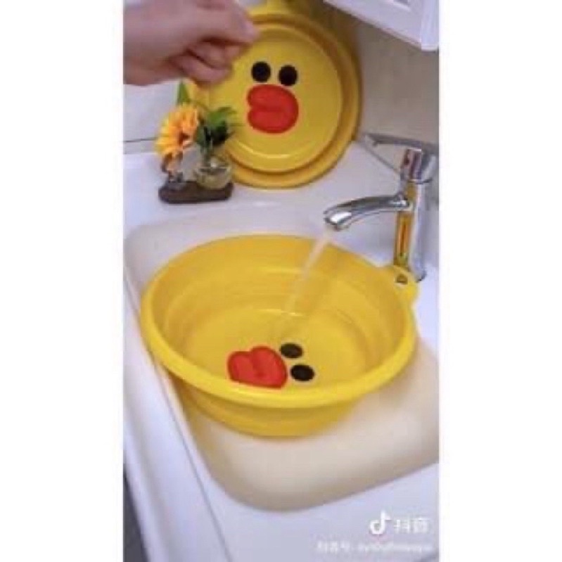 Chậu gấp gọn hình con vịt vàng, siêu xinh