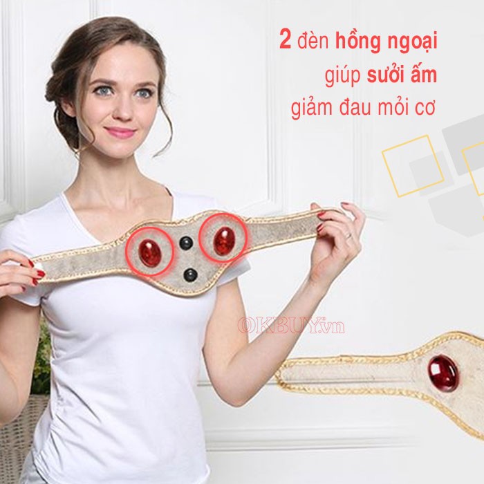 Đai quấn nóng hồng ngoại trị liệu đau mỏi cổ Yijia YJ-906A