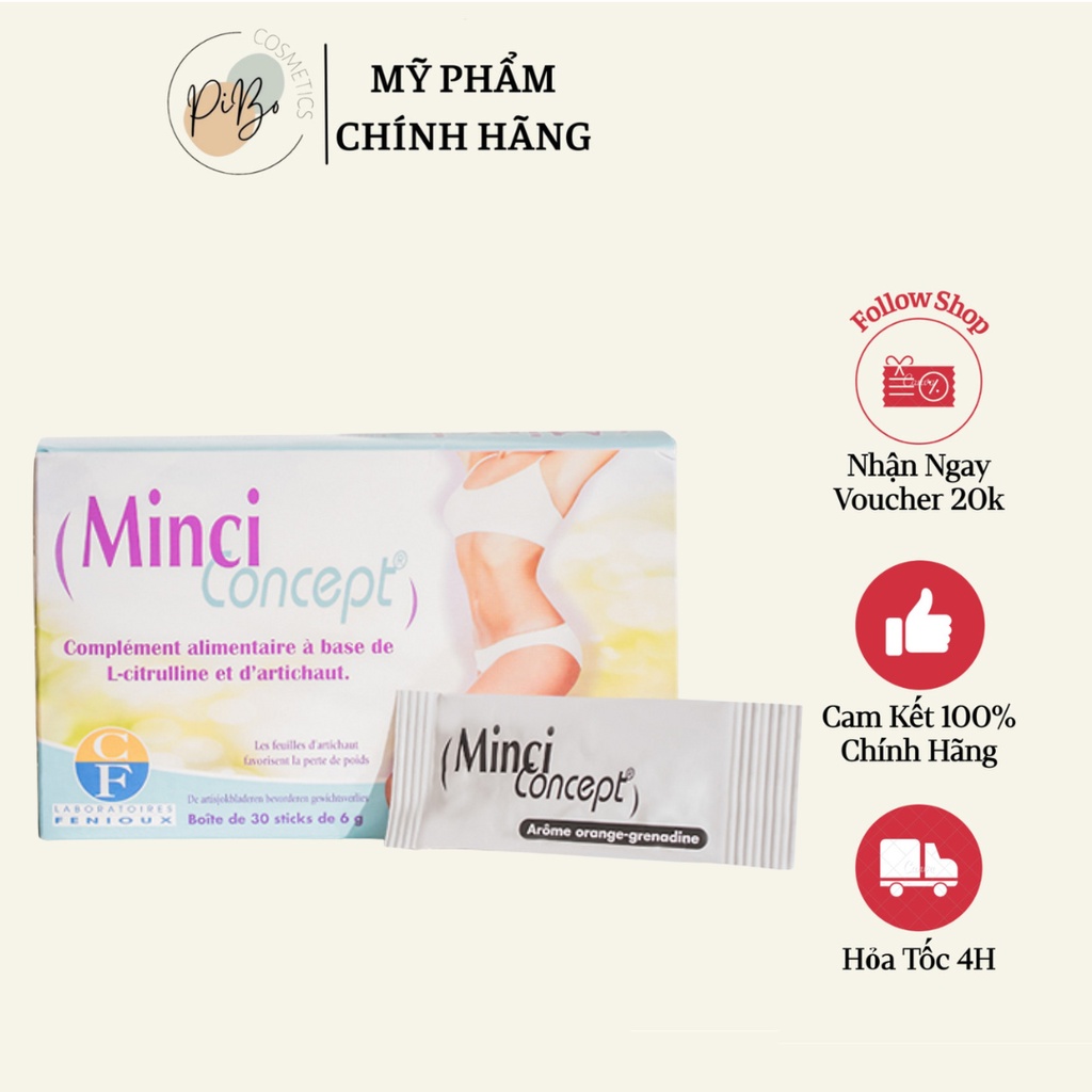 Giảm Mỡ Nội Địa Pháp Minci Concept (Full Hộp 30 Gói)