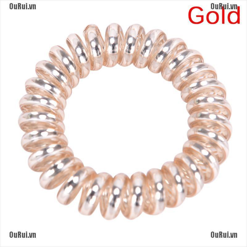 Set 1 / 5 Dây Buộc Tóc Cao Su Bện Dây Điện Thoại