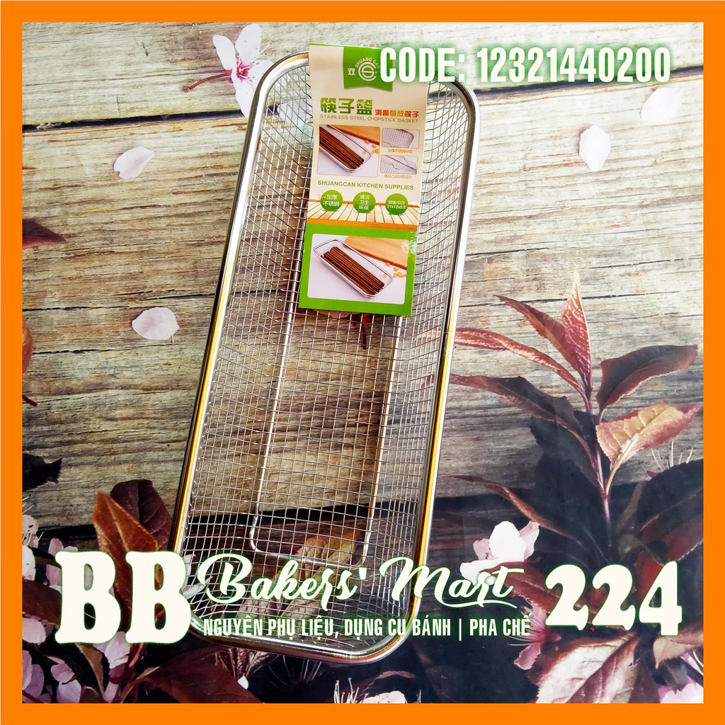 Rổ lưới hình CHỮ NHẬT - Size NHỎ (12.5x31cm)