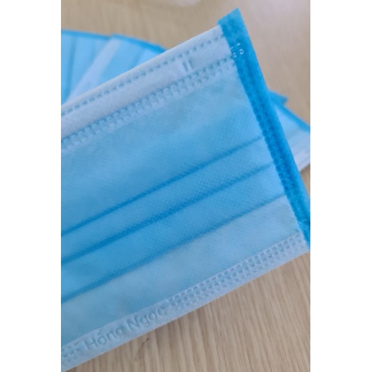SET 10 chiếc Khẩu trang Y Tế 4 Lớp Xanh Biển &amp; Đen Cá Tính dày Không Xù