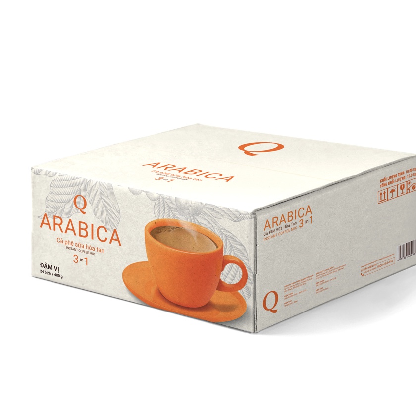 Sỉ- Cà phê sữa Arabica Trần Quang bịch 24 gói