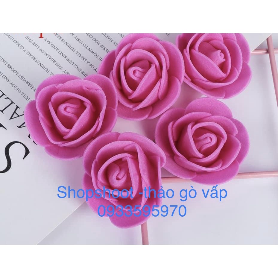 PHÔI GẤU 25CM- 35cm -HOA XỐP 3,5CM