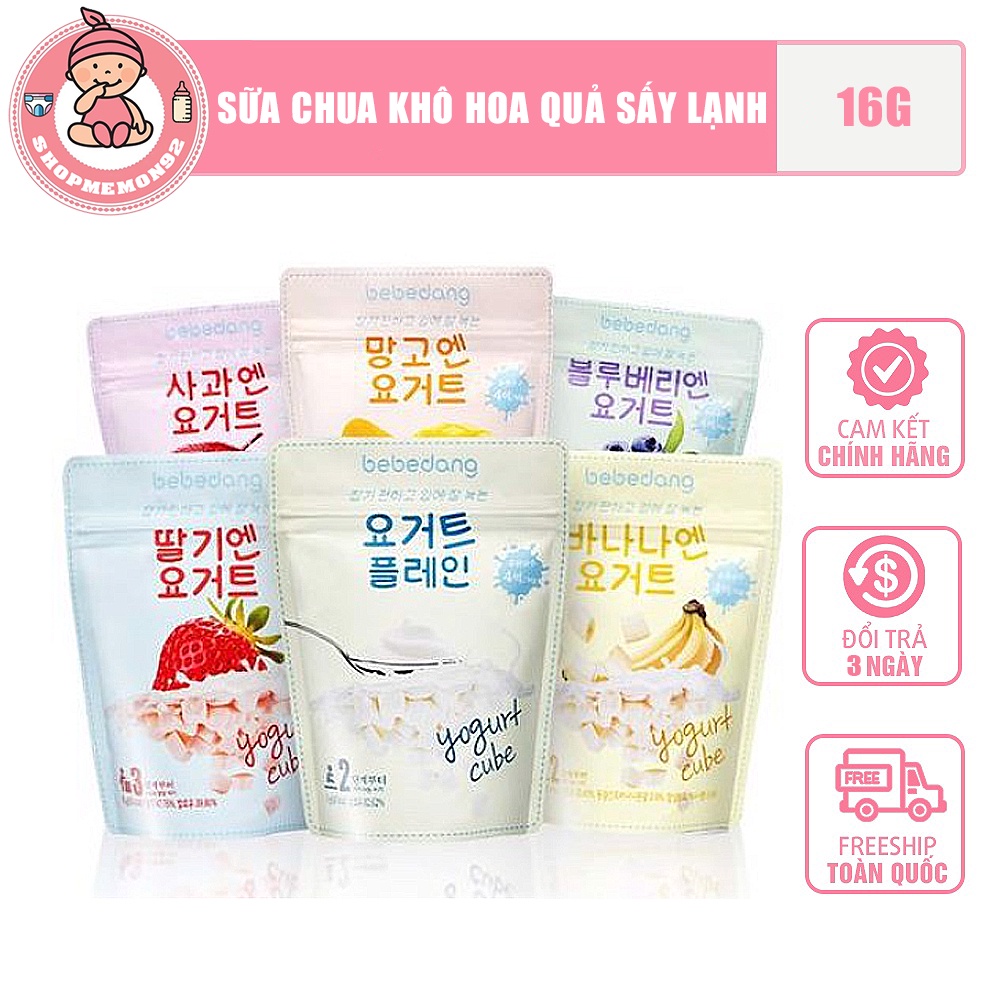 Sữa chua khô hoa quả sấy lạnh Bebedang Hàn Quốc