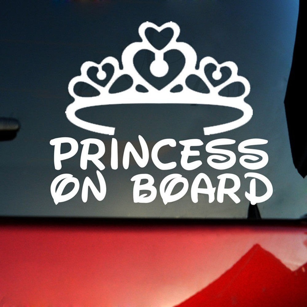 Decal Dán Xe Hơi Chữ Princess On Board