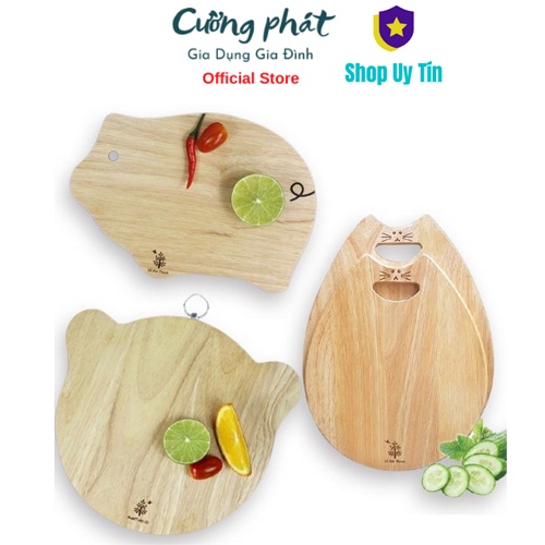 THỚT Gỗ ĐỨC THÀNH HÌNH NHIỀU CON VẬT DỄ THƯƠNG - GỖ ĐỨC THÀNH - GỖ CAO SU BỀN ĐẸP SANG TRỌNG CHO KHÔNG GIAN BẾP