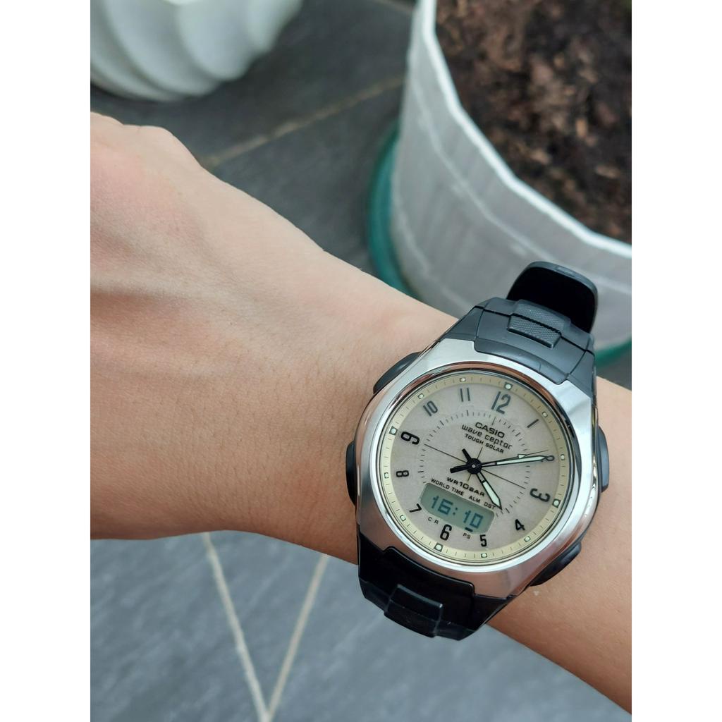 Đồng hồ nam Casio WVA-430J chạy pin hàng Si