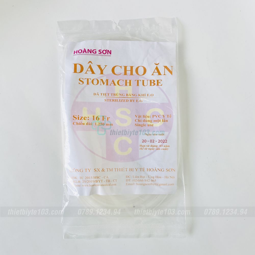 Dây Cho Ăn Có Nắp - Đủ Các Cỡ Trẻ em, Trẻ Sơ Sinh và Người Lớn - Dây Thông Dạ Dày Nuôi Ăn Hoàng Sơn