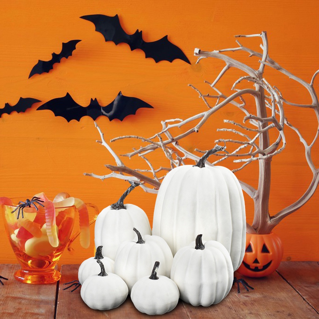 [Prettyia1] Bí Ngô Nhân Tạo Kích Thước Lớn Trang Trí Tiệc Cưới Mùa Thu