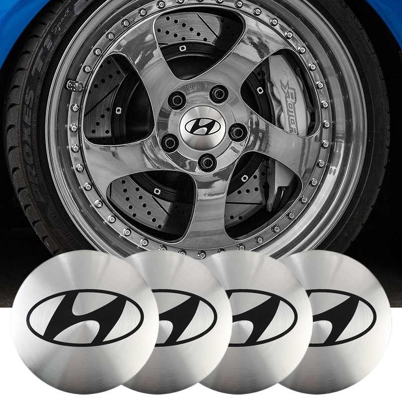 Set 4 Nắp Đậy Trục Bánh Xe 56mm Cho Hyundai I30 I20 IX35 I40 Tucson Getz Sonata Veloster Elantra