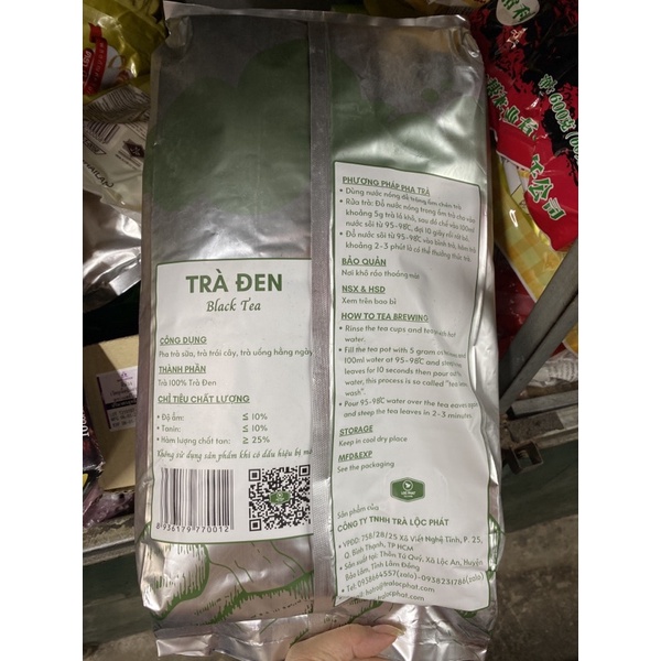 trà đen lộc phát 1 kg bao bì mới