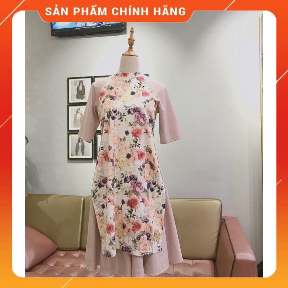 (Hot 2018) Set áo dài cách tân + chân váy xòe