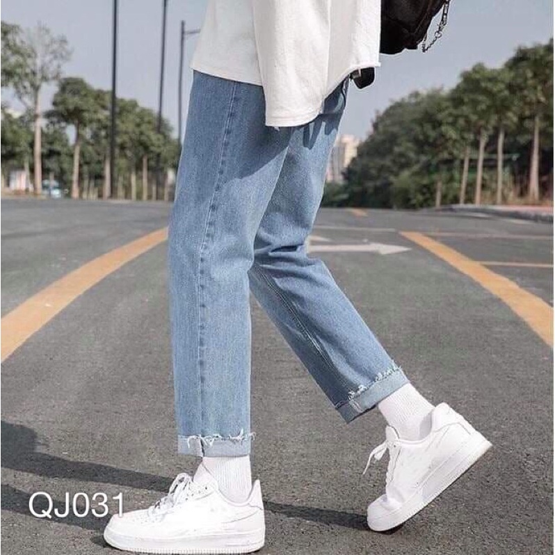 QJ031 - QUẦN JEAN BAGGY NAM XANH BẠC XÃ LAI | BigBuy360 - bigbuy360.vn