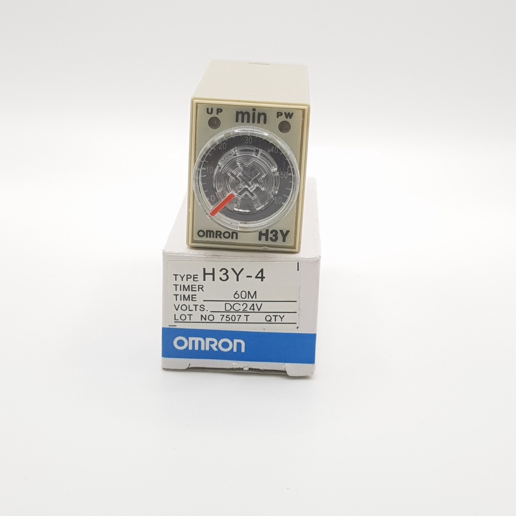 Relay thời Gian H3Y-4, H3Y-4 24V 60M, rơ le thời gian, timer hẹn giờ. H3Y-4/H3Y-2, 24V 60 phút