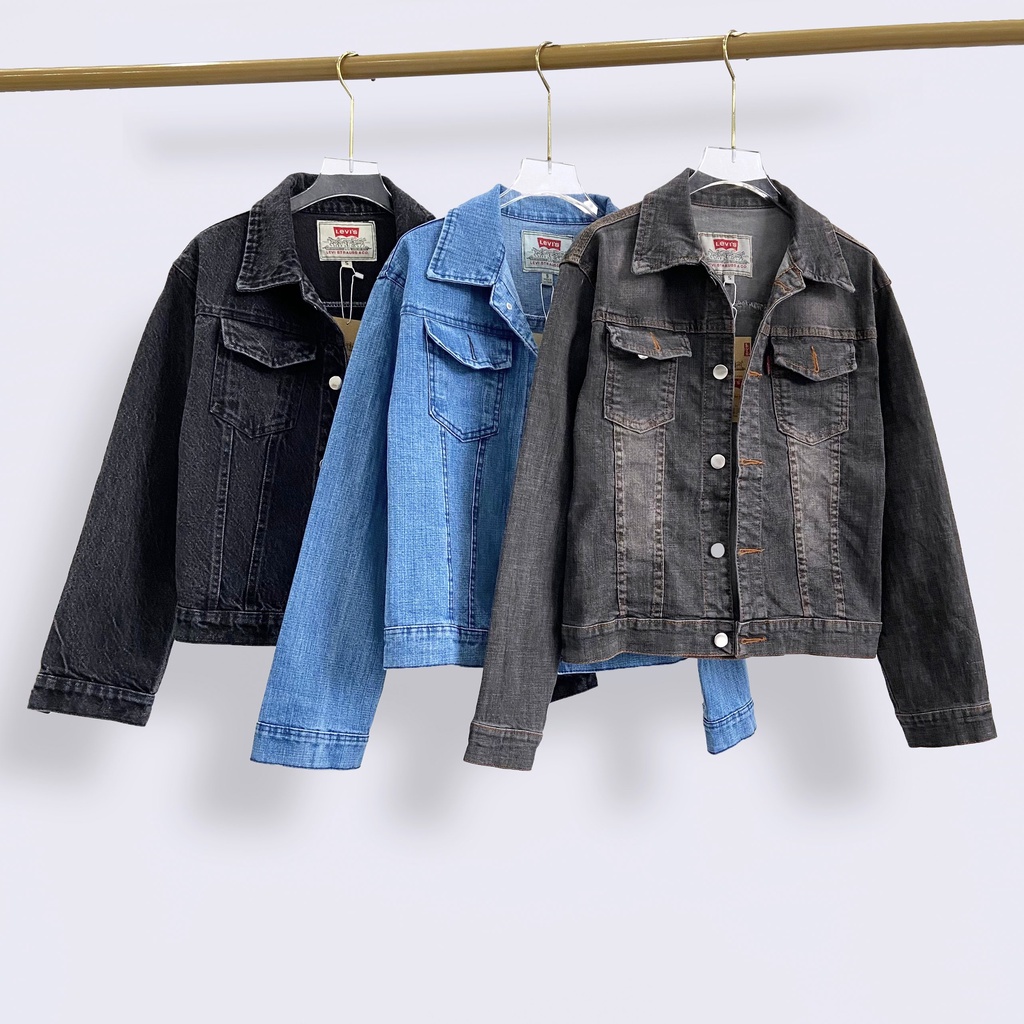 Áo Khoác Jeans Le.vi's Hàng Xuất Xịn, Chất Vải Thoáng Mát.