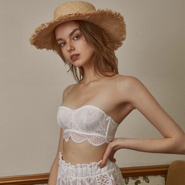 Áo Lót Quây Chống Tụt Có Gọng Không Đệm Ren Siêu Mỏng B121 | BigBuy360 - bigbuy360.vn