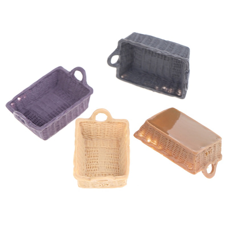 Giỏ Đựng Đồ Chơi Mini Bằng Nhựa Resin Dễ Thương