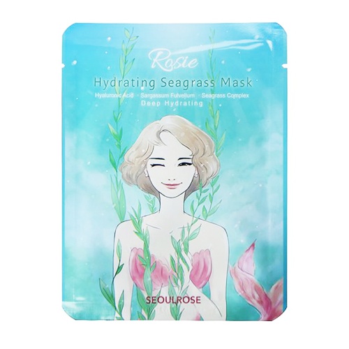 Mặt Nạ Dưỡng Ẩm Cấp Nước Từ Cỏ Biển SeoulRose Rosie Hydrating Seagrass Mask 25g - skinhub