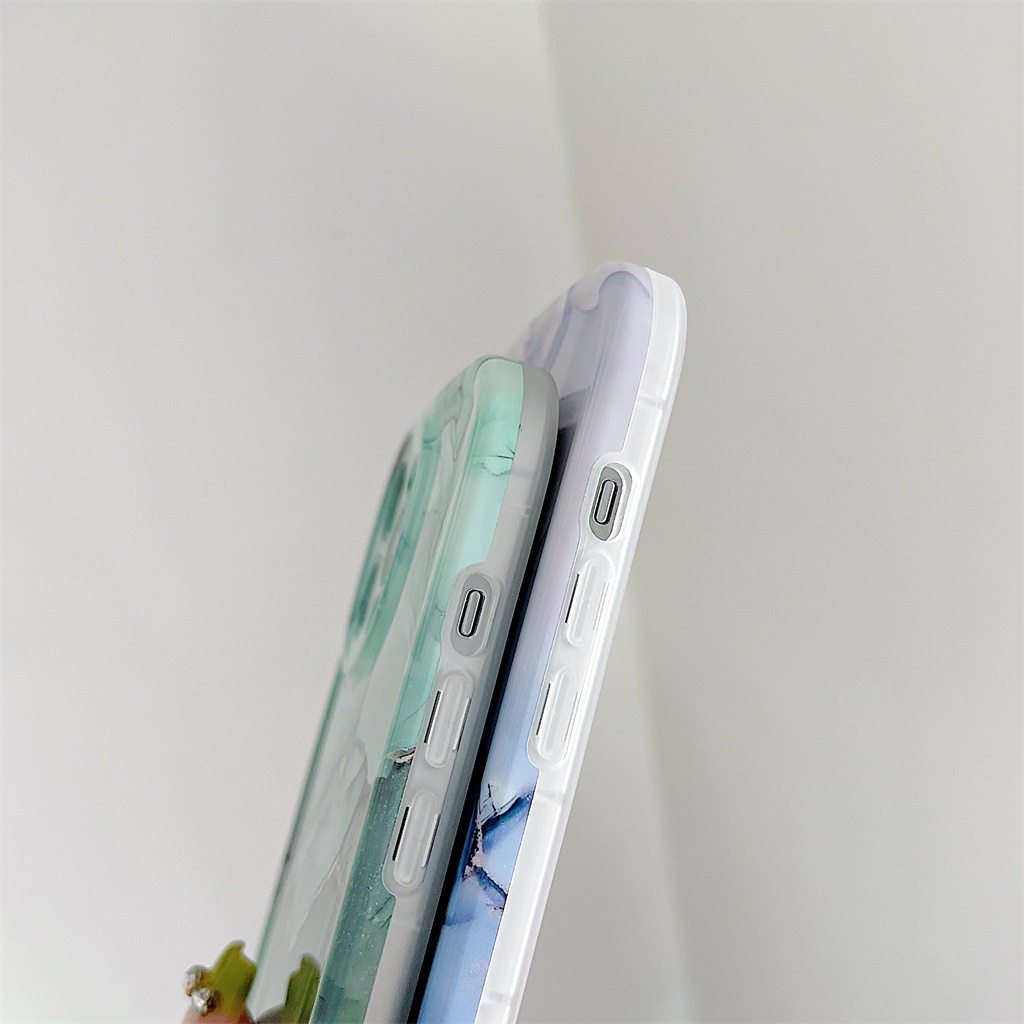 Ốp Điện Thoại IMD Chống Sốc Họa Tiết Cẩm Thạch Cho iPhone 11 12 13 Pro MAX X XS MAX XR