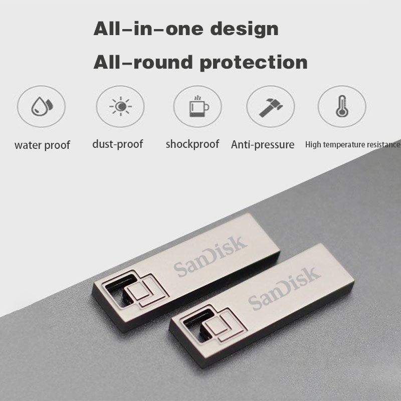 Usb   Ổ đĩa flash  2TB  flash drive 1TB pen drive Bằng Kim Loại Chống Thấm Nước Chống Sốc