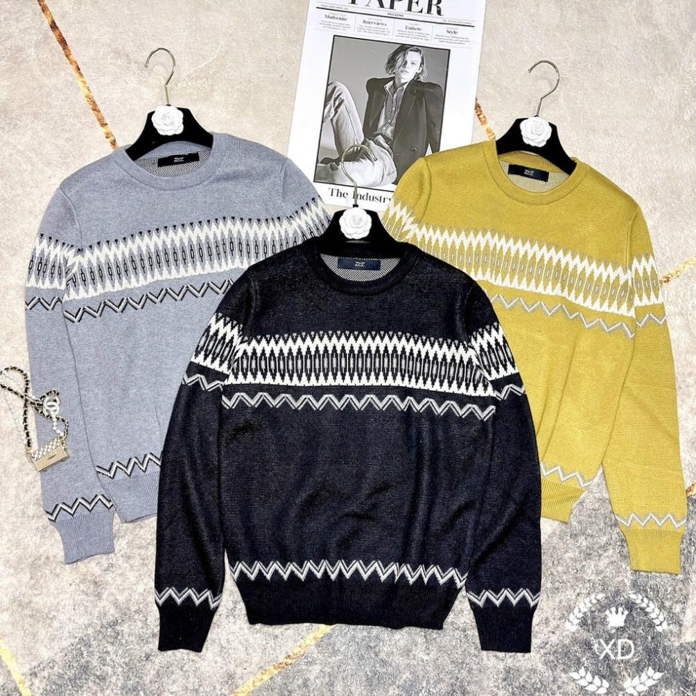 Áo len nữ cổ tròn, áo len lông cừu nữ from dễ mặc chât len cưu mềm tay bo gọn gàn hoạt tiết xinh xắn hàng quảng châu l1 | BigBuy360 - bigbuy360.vn